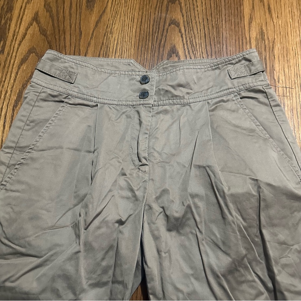 French Connection women’s khaki pants / capris pockets size 4 - Picture 3 of 6